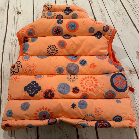 Patagonia orange floral vest play for stains XXS 4t - Picture 5 of 8